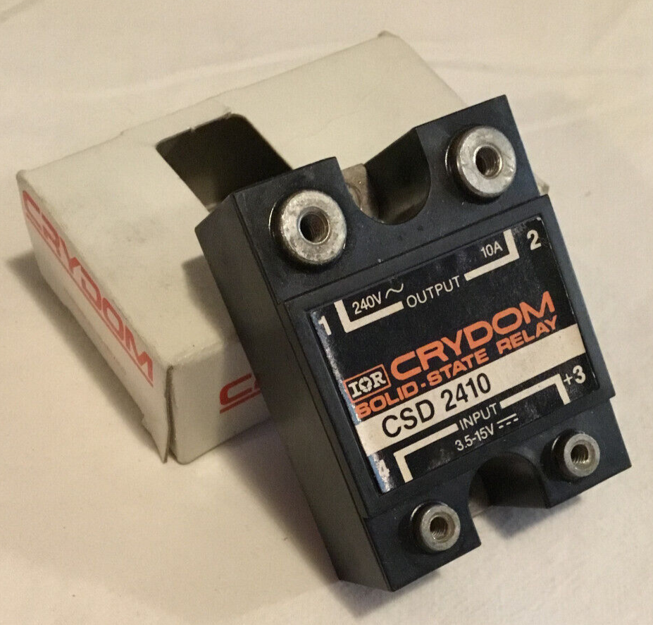 Crydom CSD2410 Solid-State Relay 240VAC 10A Output, 3.5-15VDC Input (No Screws)