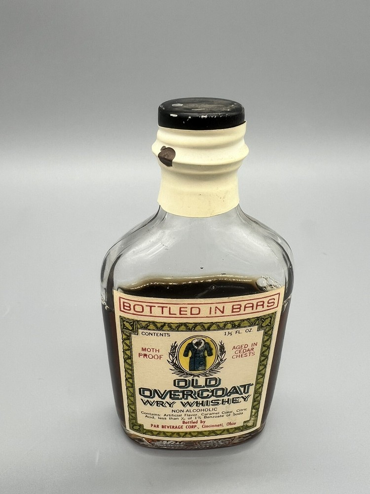 VTG Old Overcoat Mini size 4”x2” Open bottle