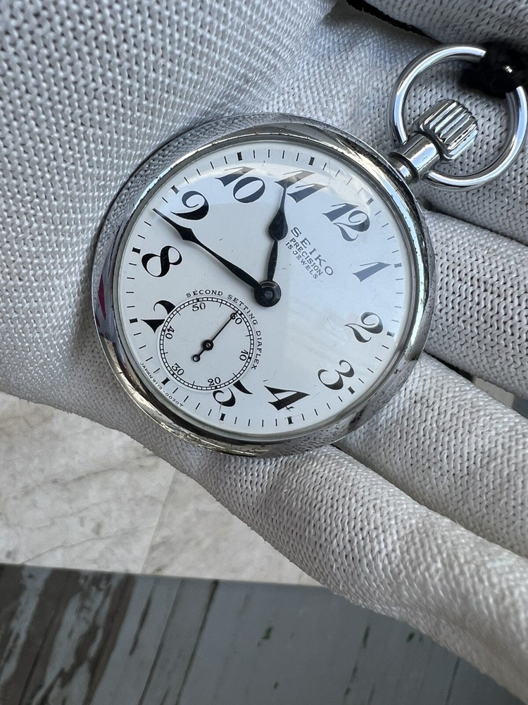 Seiko Precision 15 Jewels second setting diaflex 50 mm running