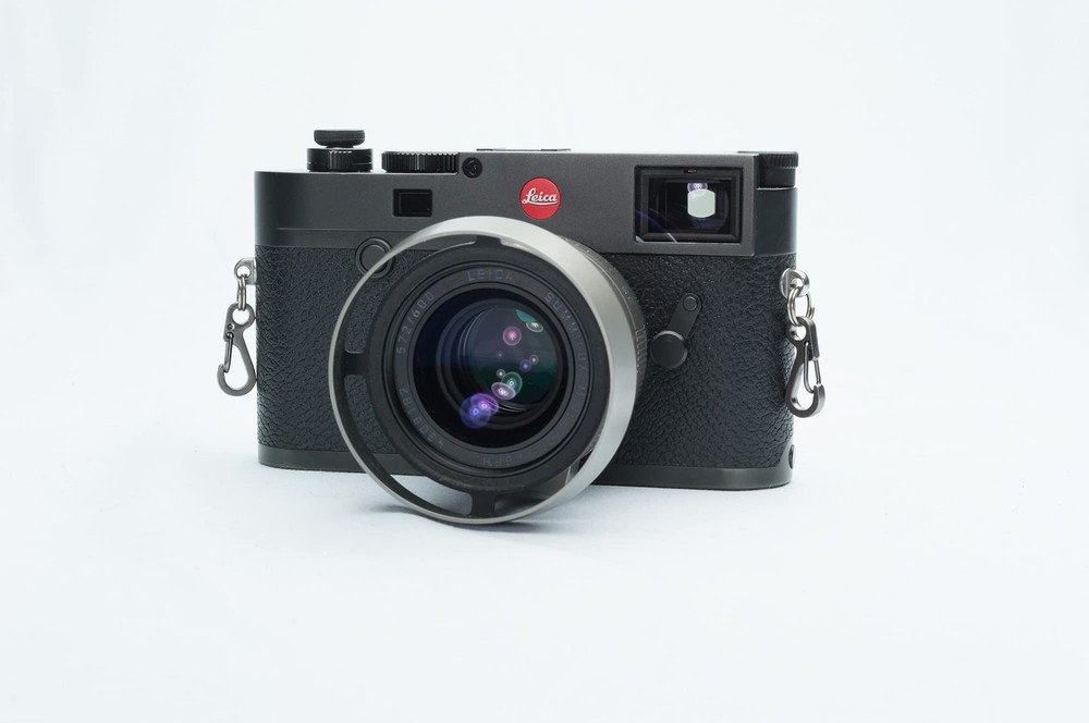 Camera Quick Release Set for Cameras w/Round Strap lugs Titanium split Rings ...