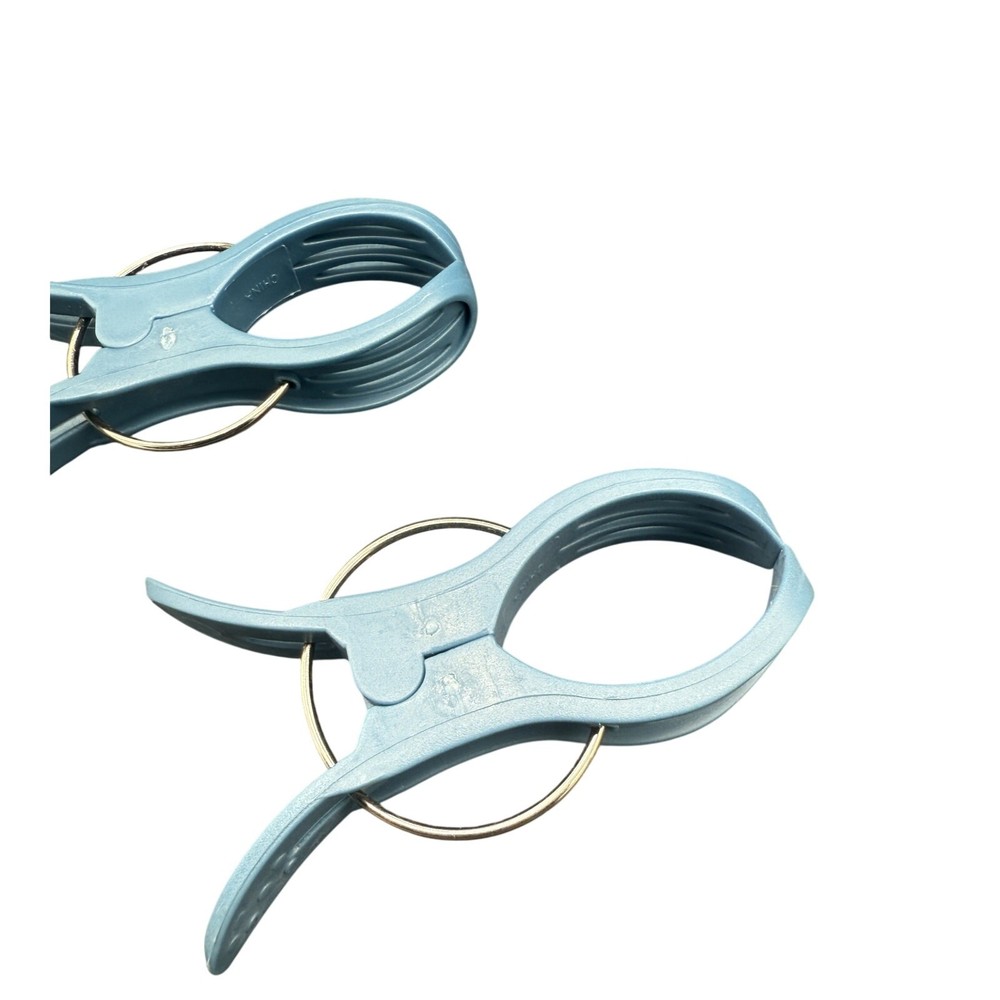 🔧 Blue Plastic Utility Clips Ring Grip Tool Set Multi Purpose Organizer Lot