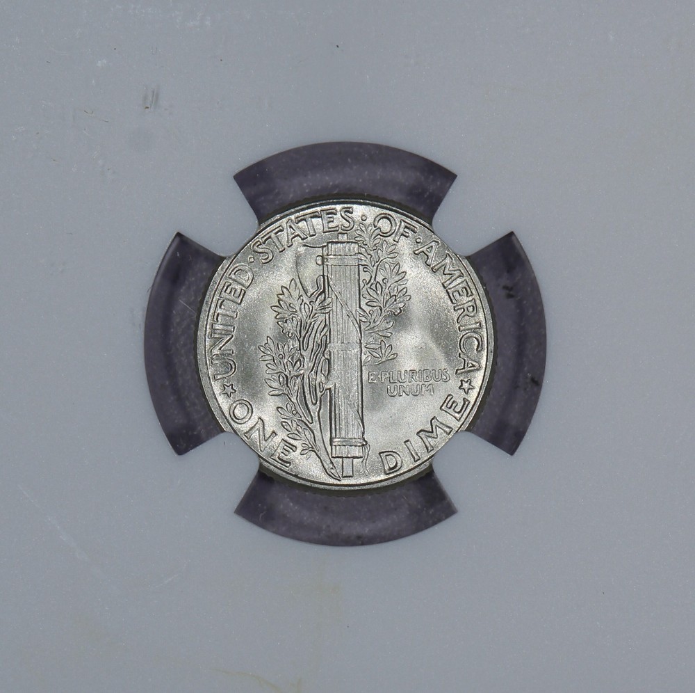 1945 Mercury Dime 10c NGC MS65