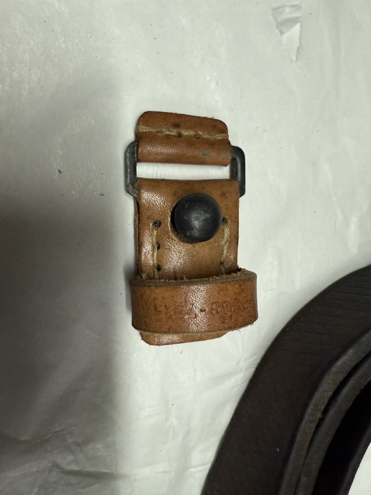 German WW2 or post war 54” Leather Rifle Sling Fits Mauser