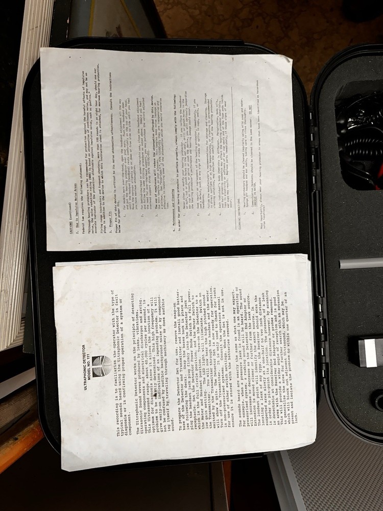 Ultraphonics 111 Detector Kit