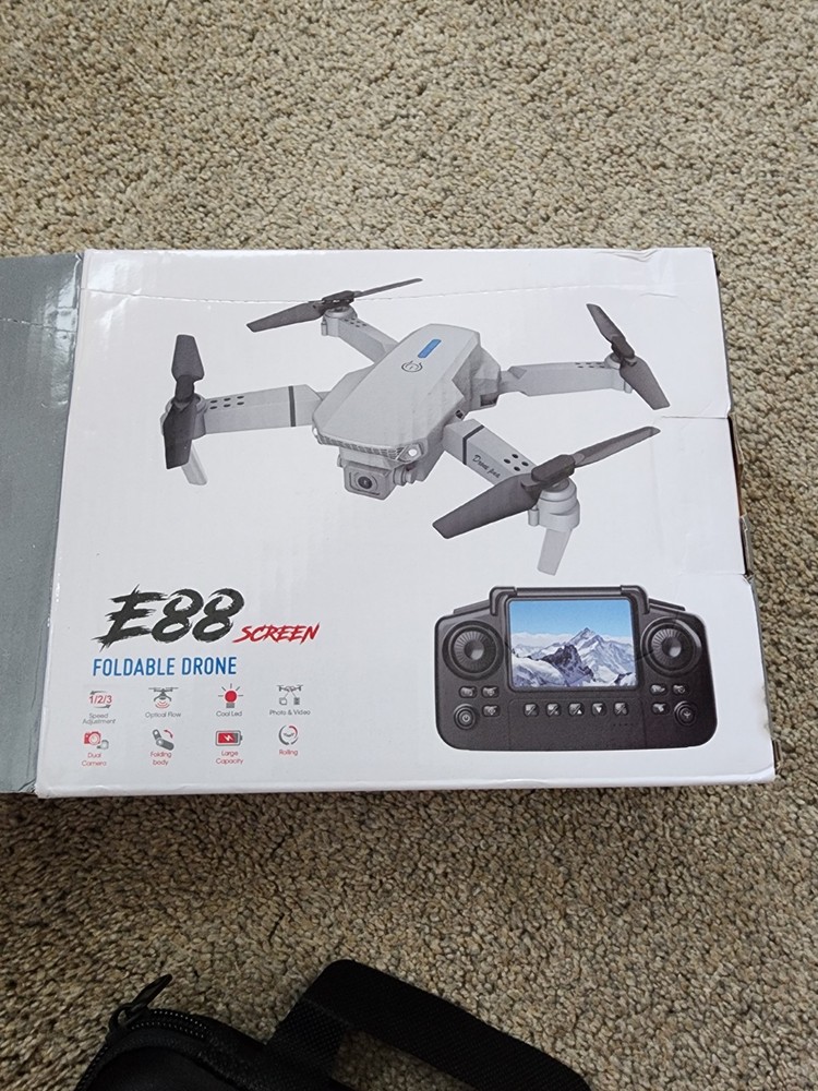 E88 Screen Foldable Drone new In Open Box