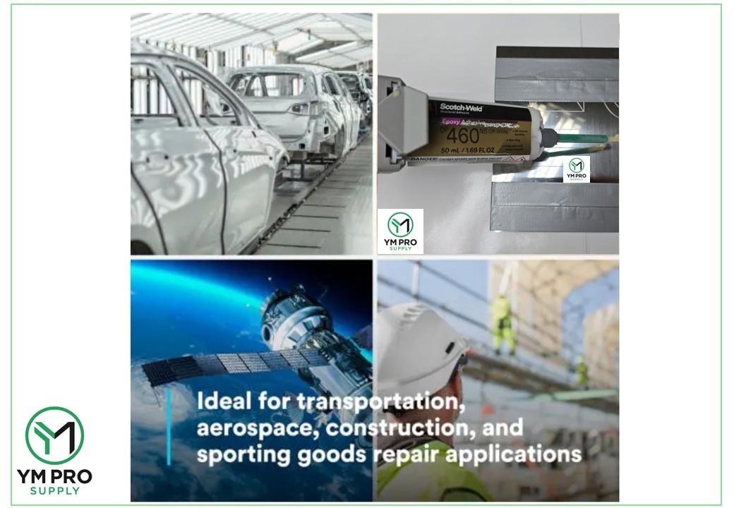 3M Scotch-Weld Epoxy Adhesive DP460NS, Off-White, 50 mL Duo-Pak