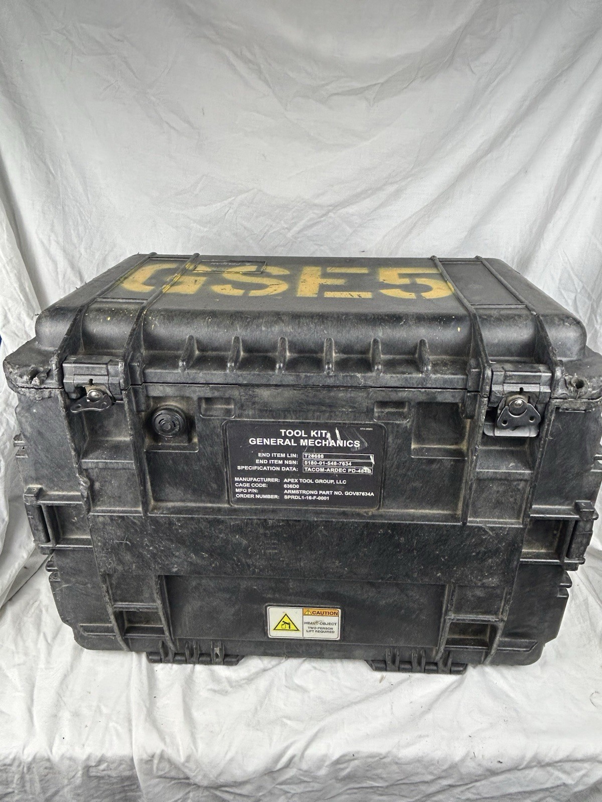 ARMSTRONG MILITARY TOOL KIT SET GENERAL MECHANICS GMTK PELICAN CASE