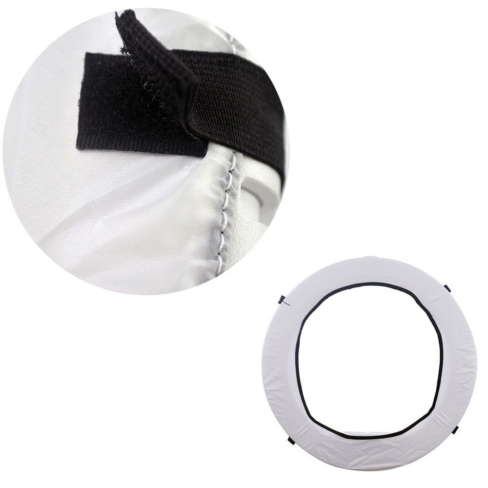 EDNEY 2 Pack Ring Ligter Diffuser Soft Elastic White (Fits 16" to 18" Ring)