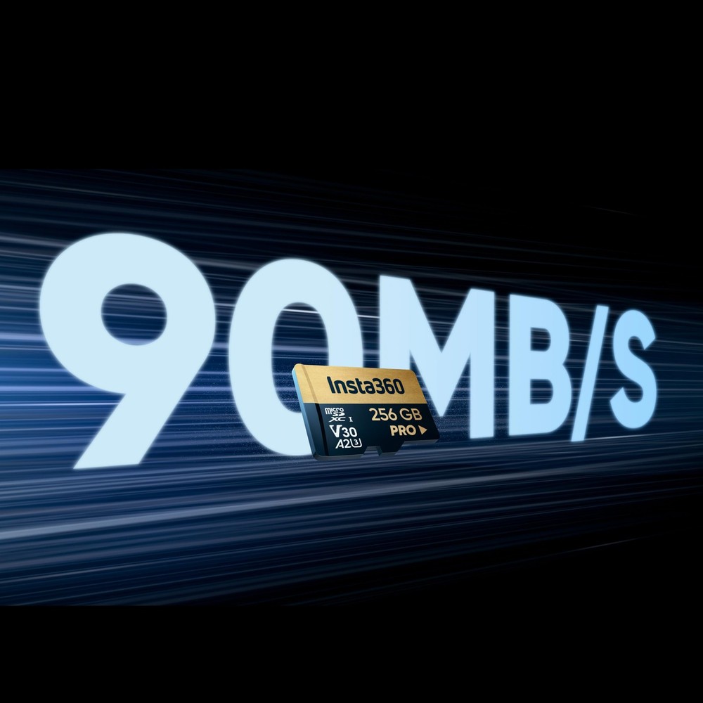 256GB microSDXC Memory Card, V30, A2, UHS-I, 90 MB/s Read/Write Speed