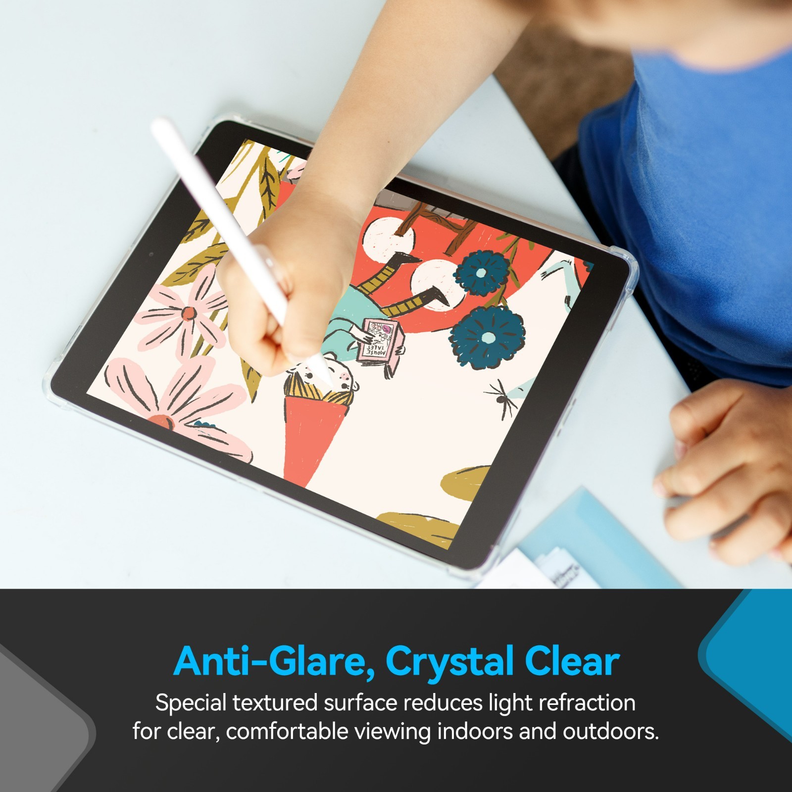 Penstudio Paper-Feel Screen Protector for iPad Pro M4 13 inch | Anti-Glare