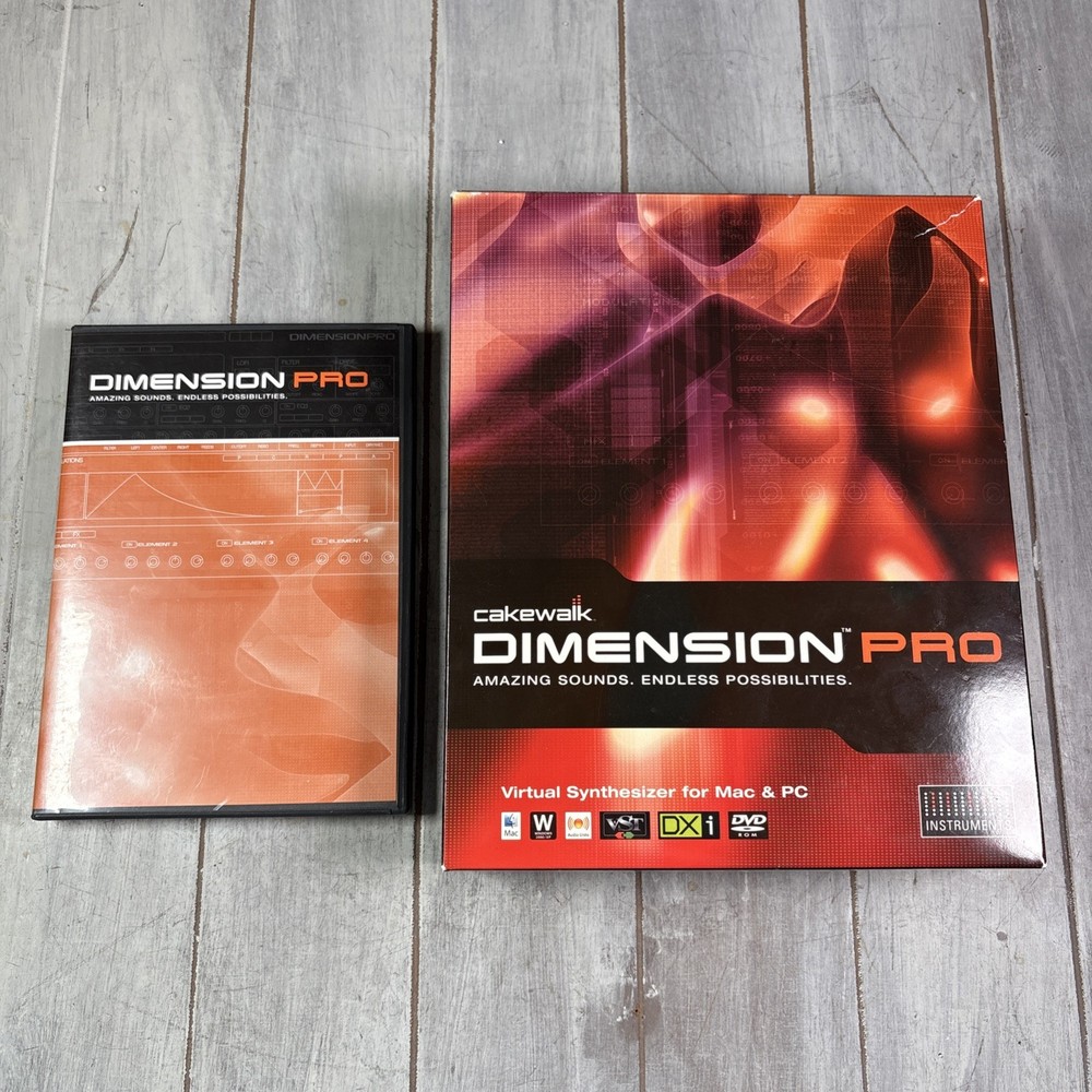 Cakewalk Dimension Pro Multiple Filter Mac & PC Software Virtual Synthesizer