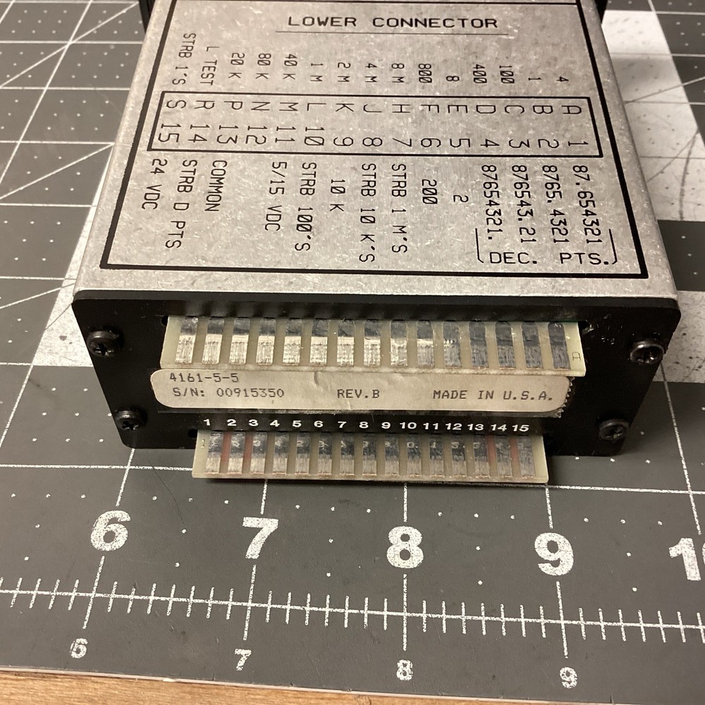 Cincinnati Electrosystems 4161-5-5 Segment Display Panel Meter - (LPW75T)