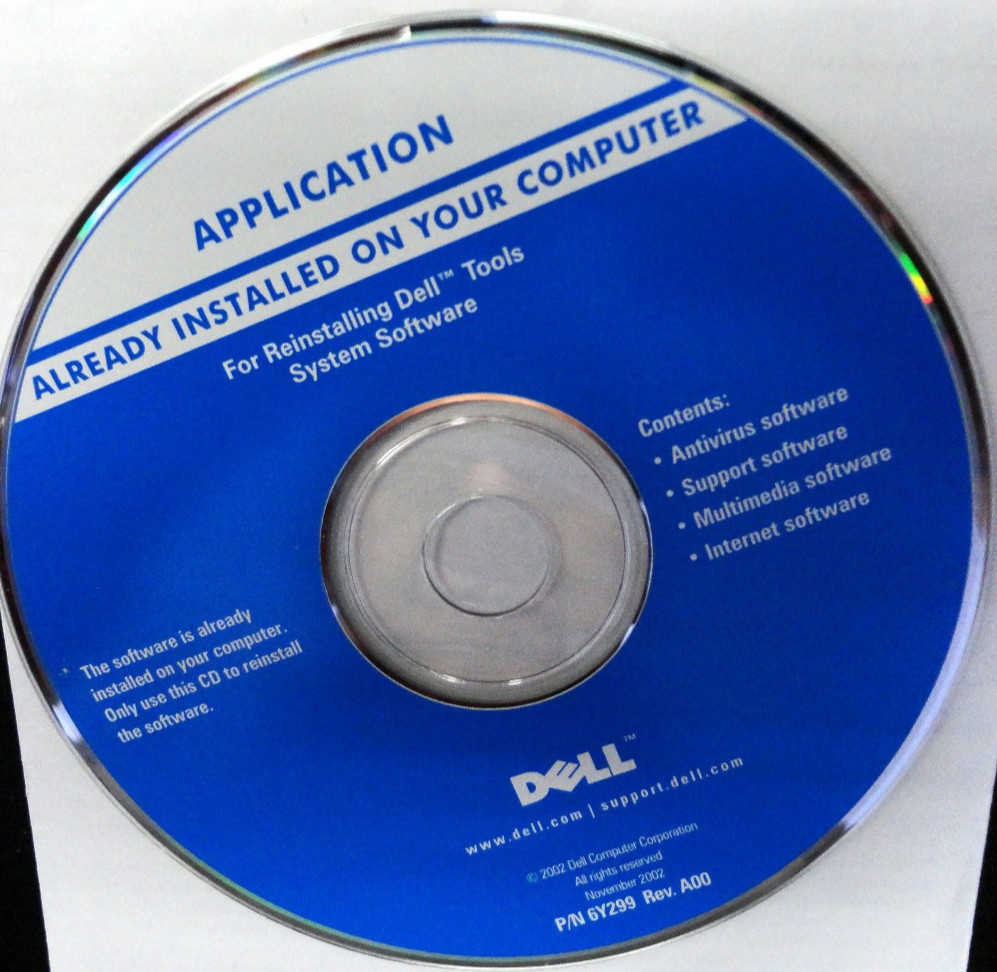 Four (4) Dell Application Disk / Reinstalling / Misc. Contents