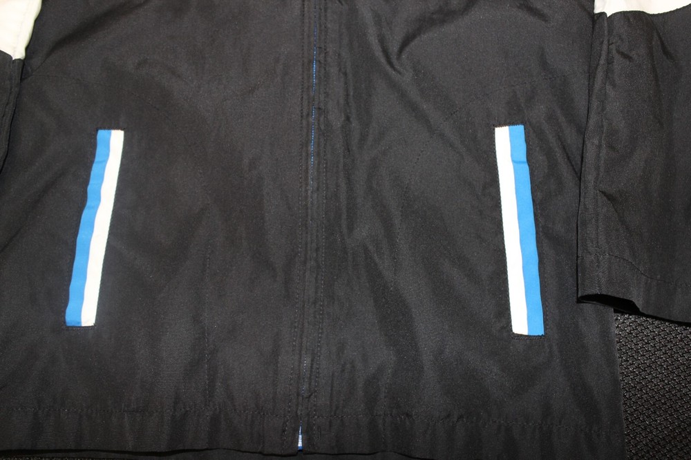 Boys size 5 Nike spring jacket blue black white