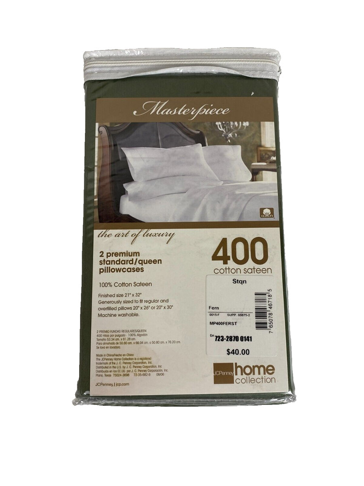 2 Premium Standar/Queen Pillowcases
