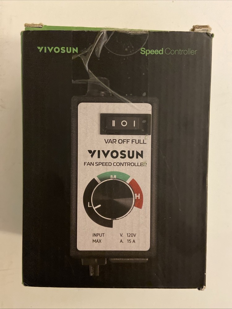 VIVOSUN Variable Fan Speed Controller AC 120V for Inline Duct Ventilation 1500W