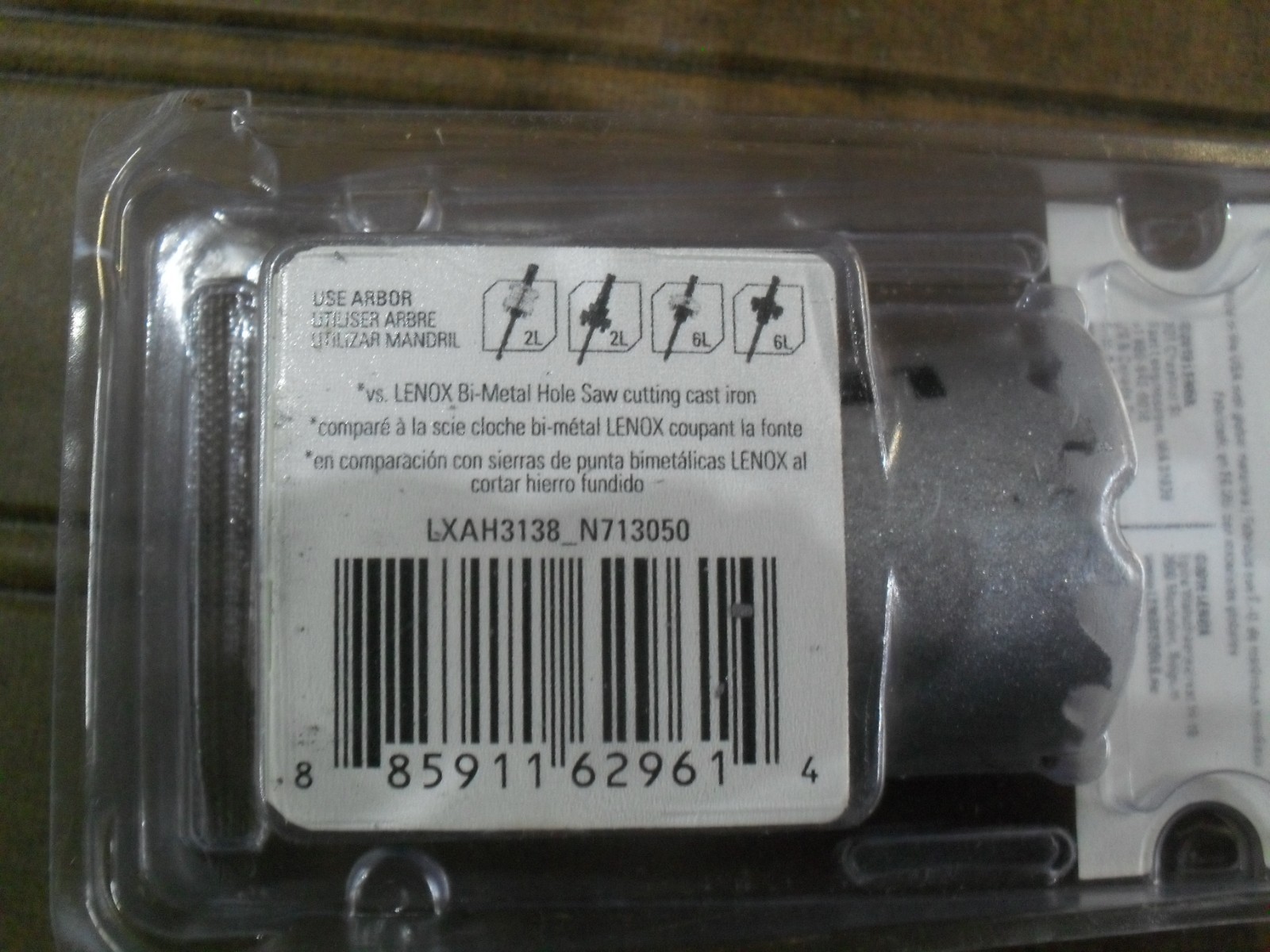 Lenox LXAH3138 Lenox LX Multi-Material 1-3/8" Carbide Hole Saw