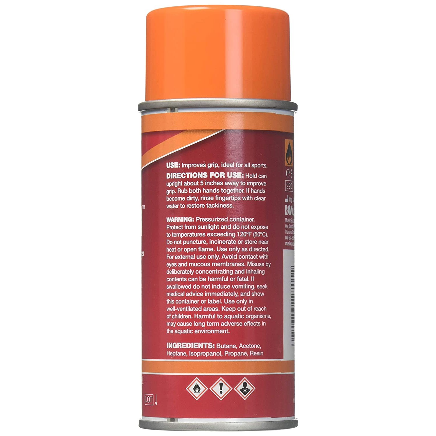 Mueller Stickum Spray Grip Enhancer: 4 oz. spray (Clear)