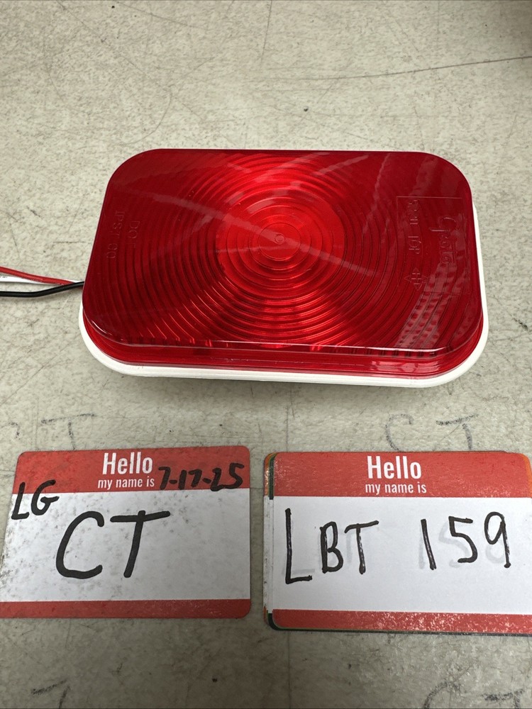 Grote 52202 Rectangular Stop Tail Turn Light Red