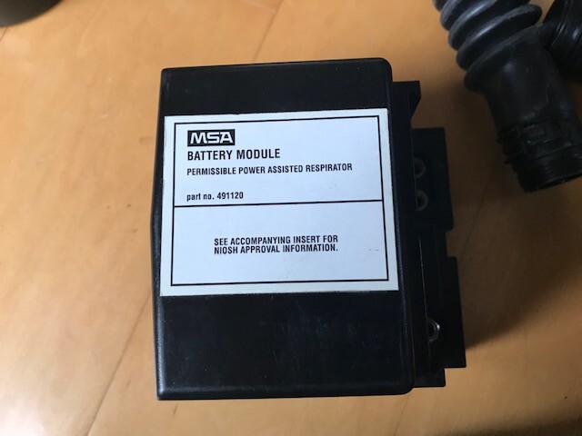 MSA OPTIMAIR 6 A PAPR COMPLETE SET WITH FRESH BATTERY