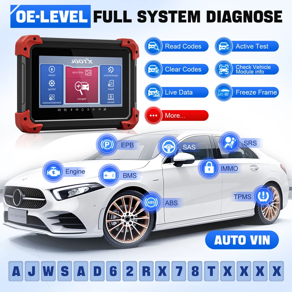 XTOOL D7 OBD2 Automotive Bidirectional Scanner Full Diagnostic Tool 36+Services