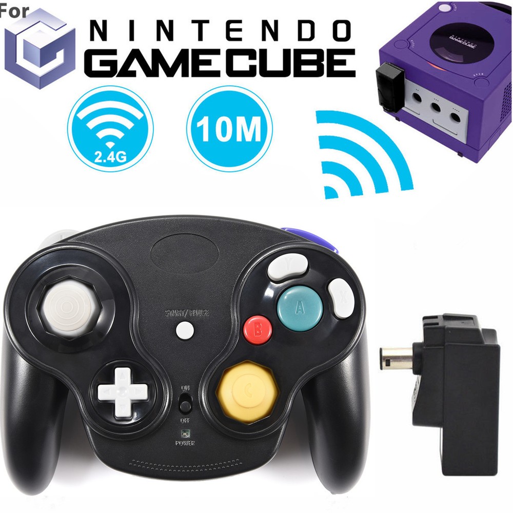 2Pack Wireless NGC Controllers Gamepad with GC Receiver For GameCube Console