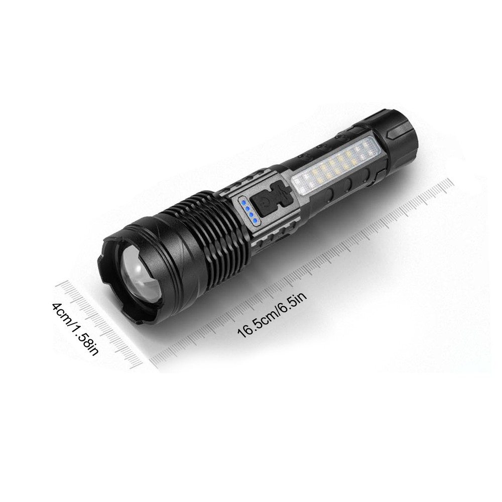 Super Bright Powerful Flashlight Rechargeable Zoom Torch .