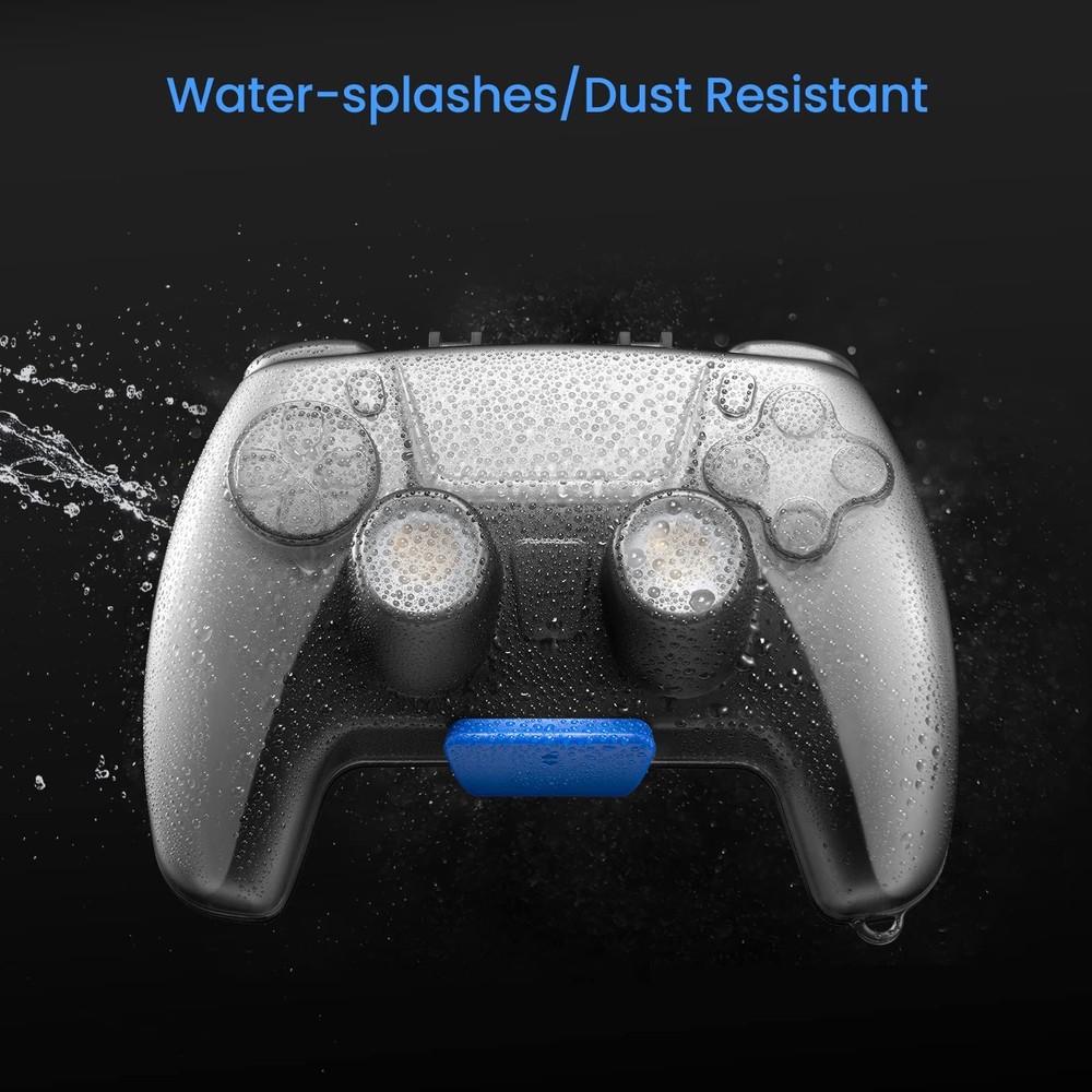 tomtoc PS5 Wireless Game Controller u0026 Remote Case, Smokey Crystal