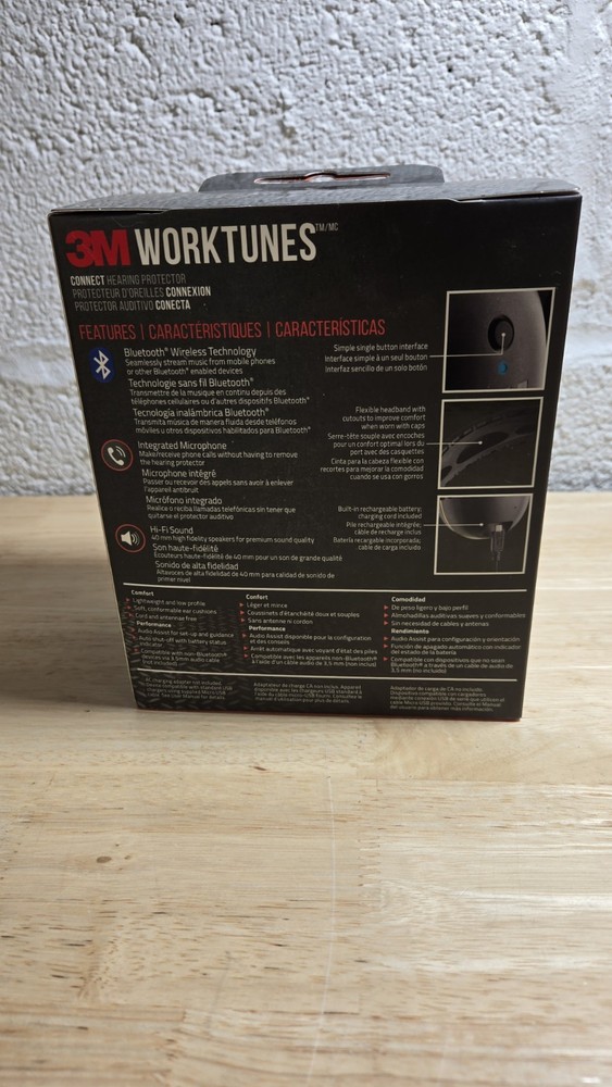 3M Pro Worktunes Wireless Hearing Protector Bluetooth - 90543H1-DC-PS