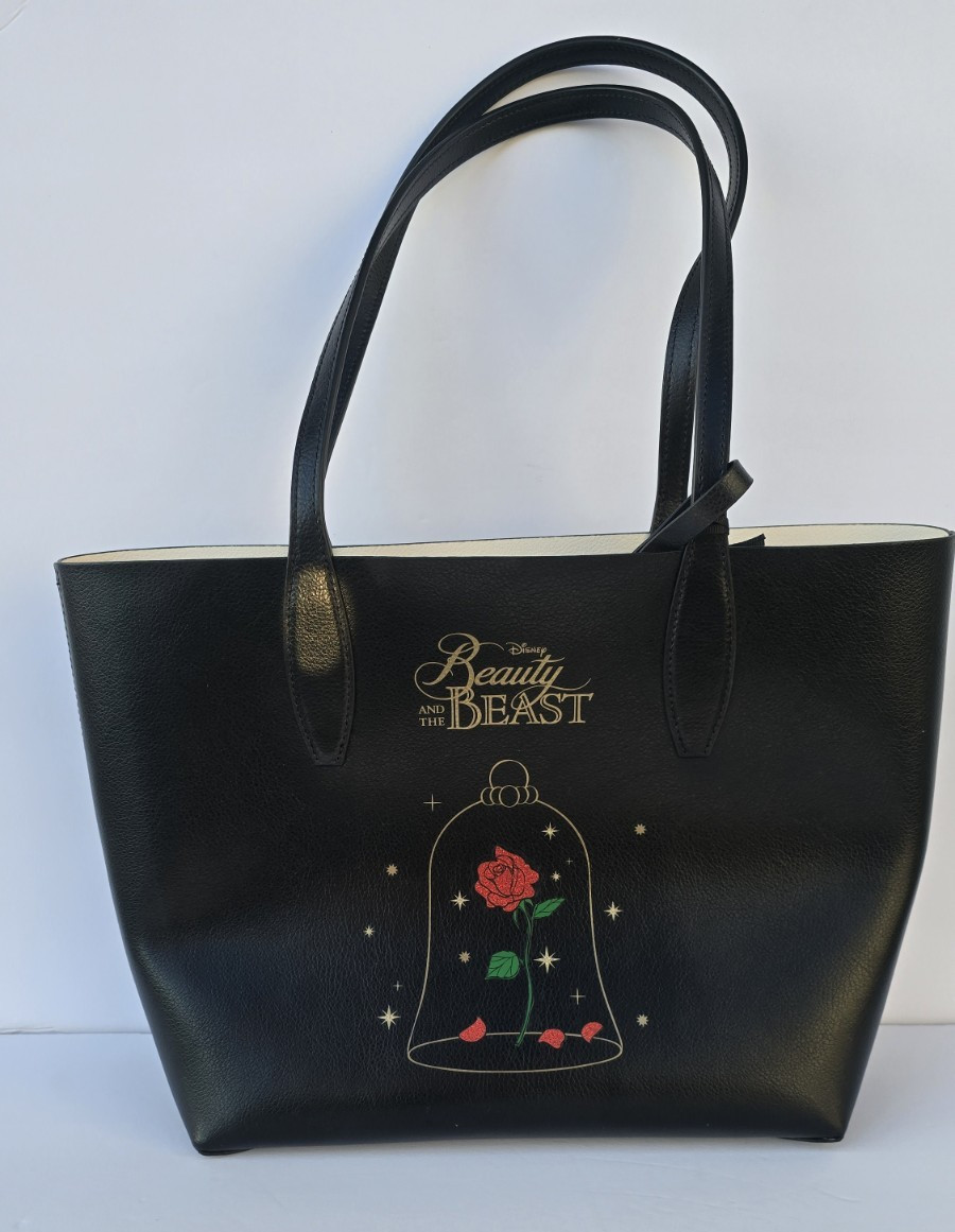 Disney X Kate Spade Beauty and the Beast Reversible Tote NWT with Wristlet Pouch