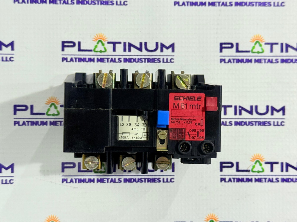 SCHIELE M81 THERMAL OVERLOAD RELAY 30-42A