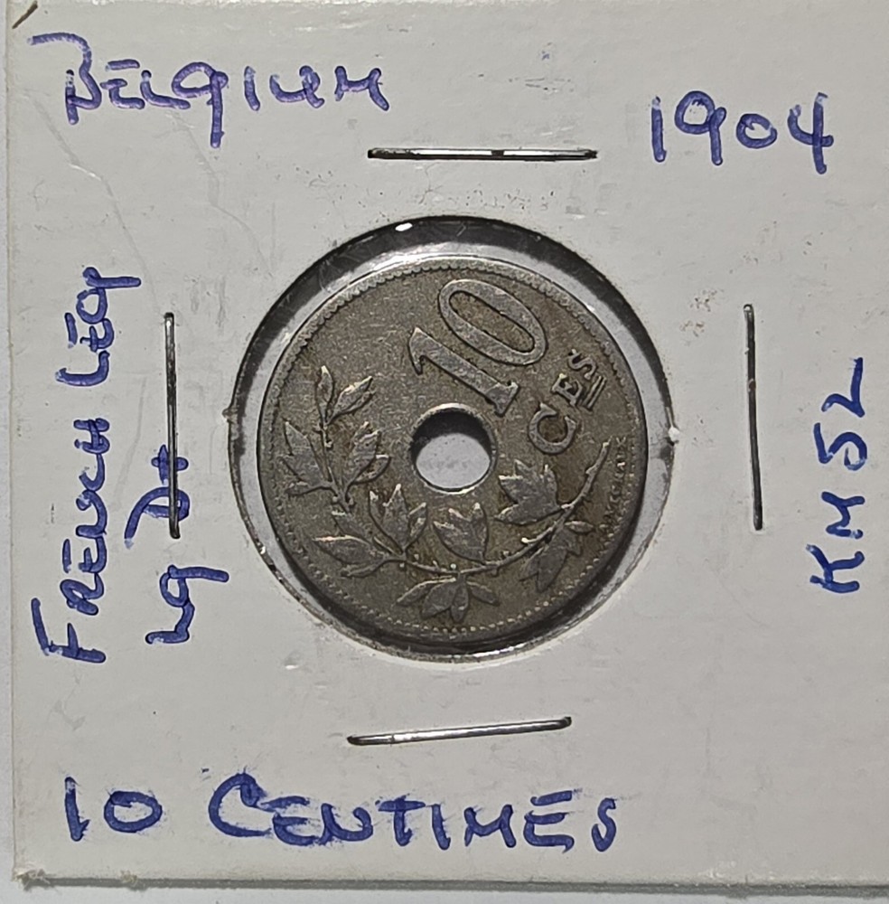 Belgium - 10 Centimes - 1904 - Dutch Text - KM52