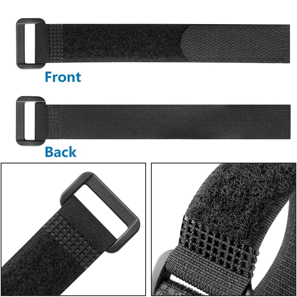 25 Pack 12 Inch Reusable Fastening Cable Straps Hook and Loop Cinch Cable Ties