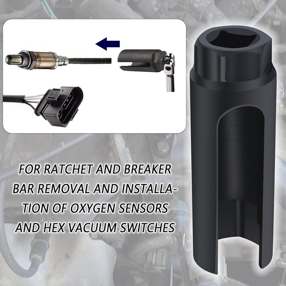 Oxygen Sensor Socket 7/8'' (22mm) 6-Point O2 Sensor Socket Wrench Removal Instal
