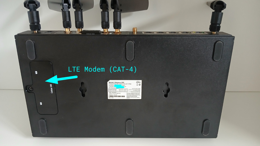 Peplink Balance 20X Router with LTE CAT-18 FlexModule Modem (Combo/Bundle)