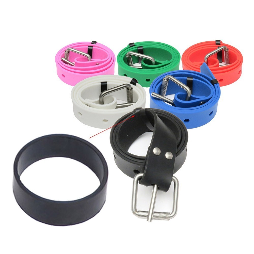 6pcs Scuba Dive Tech Diving Backplate Straps Harness Webbing Keeper Rubber Loops