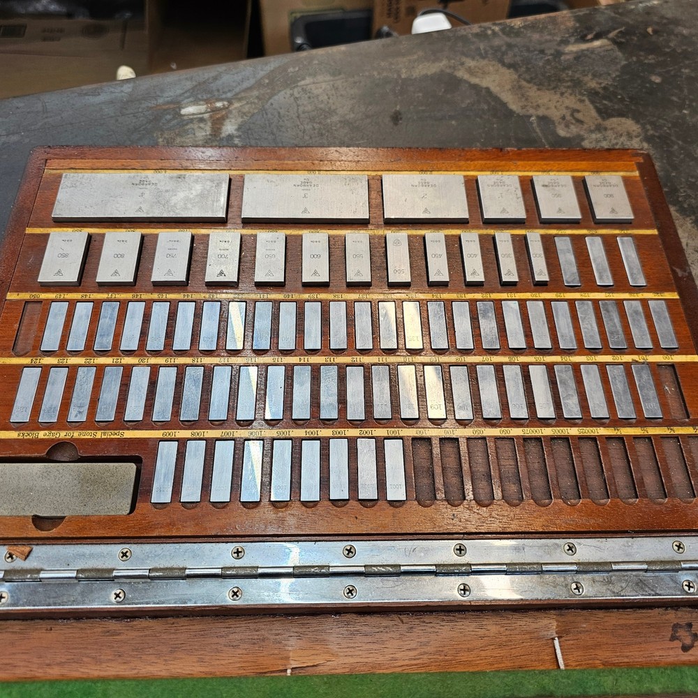 Dearborn Ellstrom .100-4" Steel Rectangular Gage Blocks Missing A Few Blocks