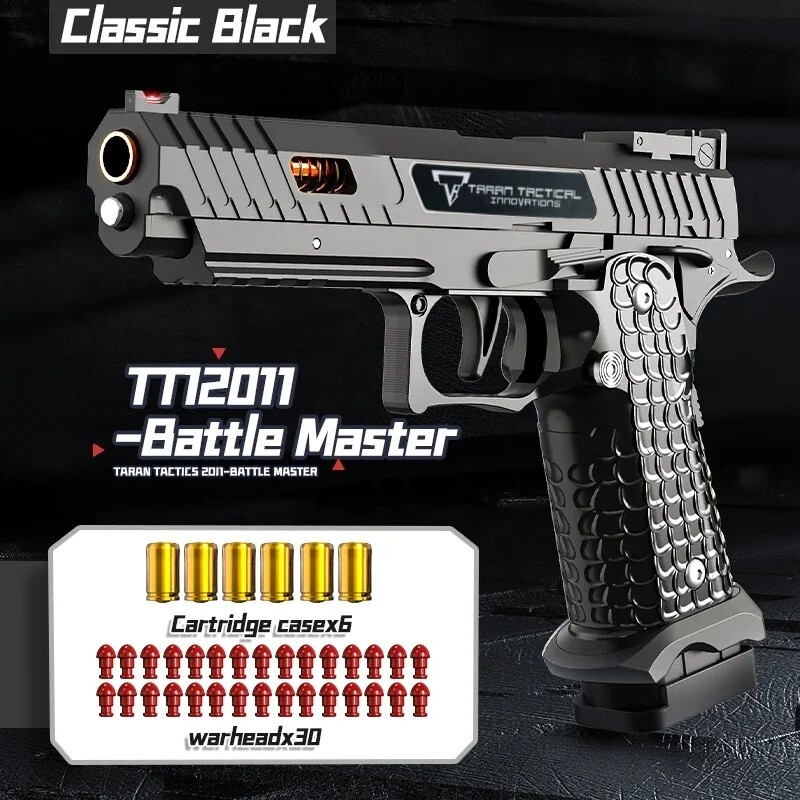 🔫 2011 Combat Master Toy – Black Soft Bullet Gun, Ejecting Shells!