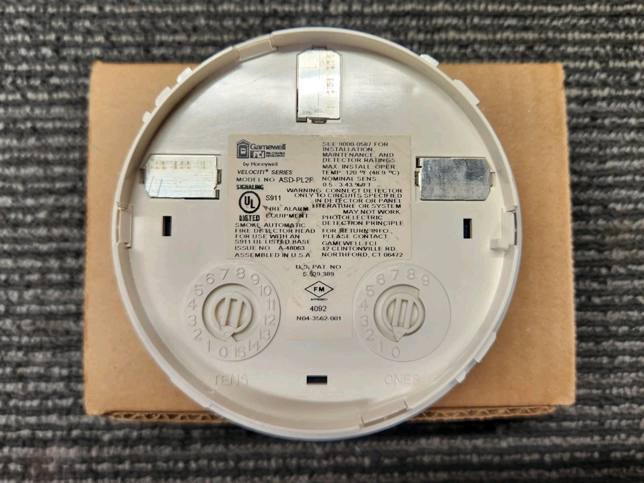 Gamewell-FCI ASD-PL2F Photo Smoke Detector, Warranty, Free Shipping