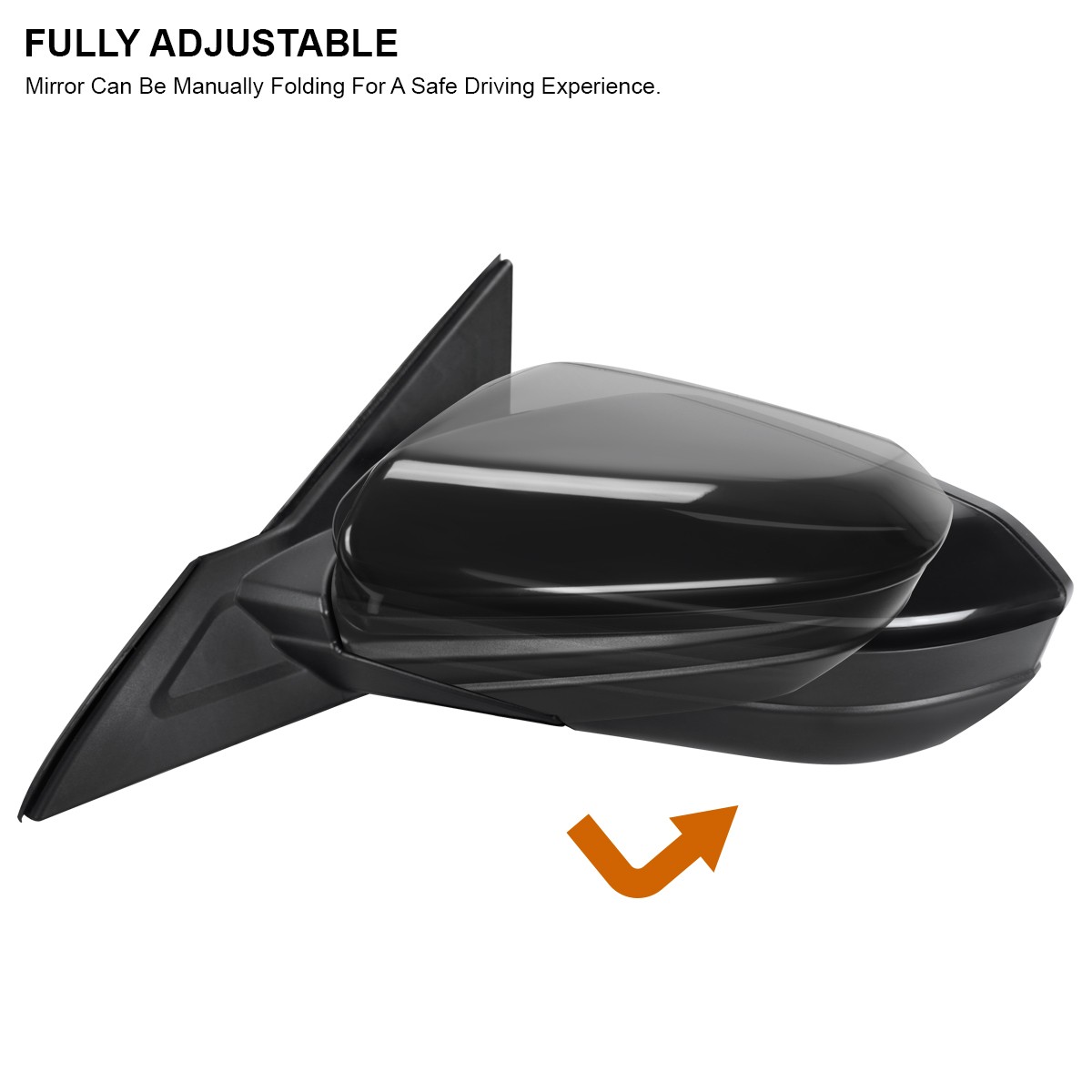 Left/Driver Side Fits 2016-2020 Honda Civic 3-Pin Power Adjustable View Mirror