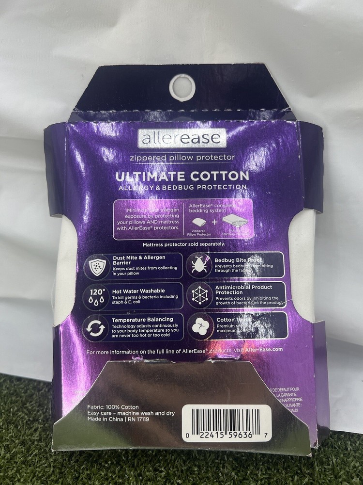 King Size AllerEase Ultimate Comfort Pillow Protector - New