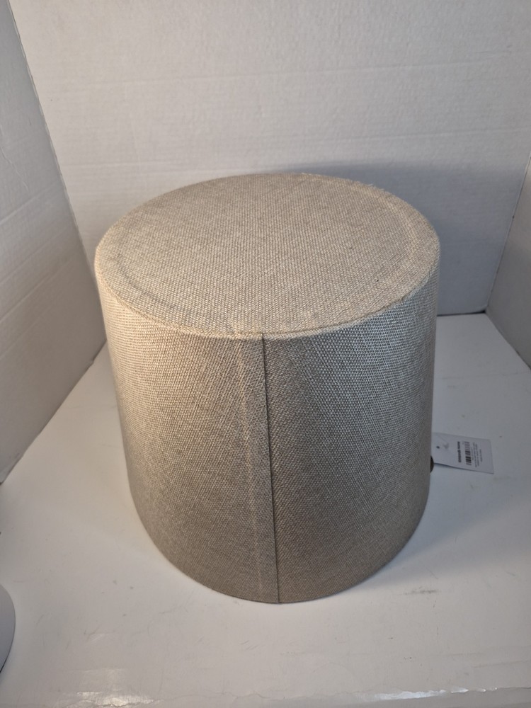 Stitched Monogram "E" Burlap Storage Bin B23