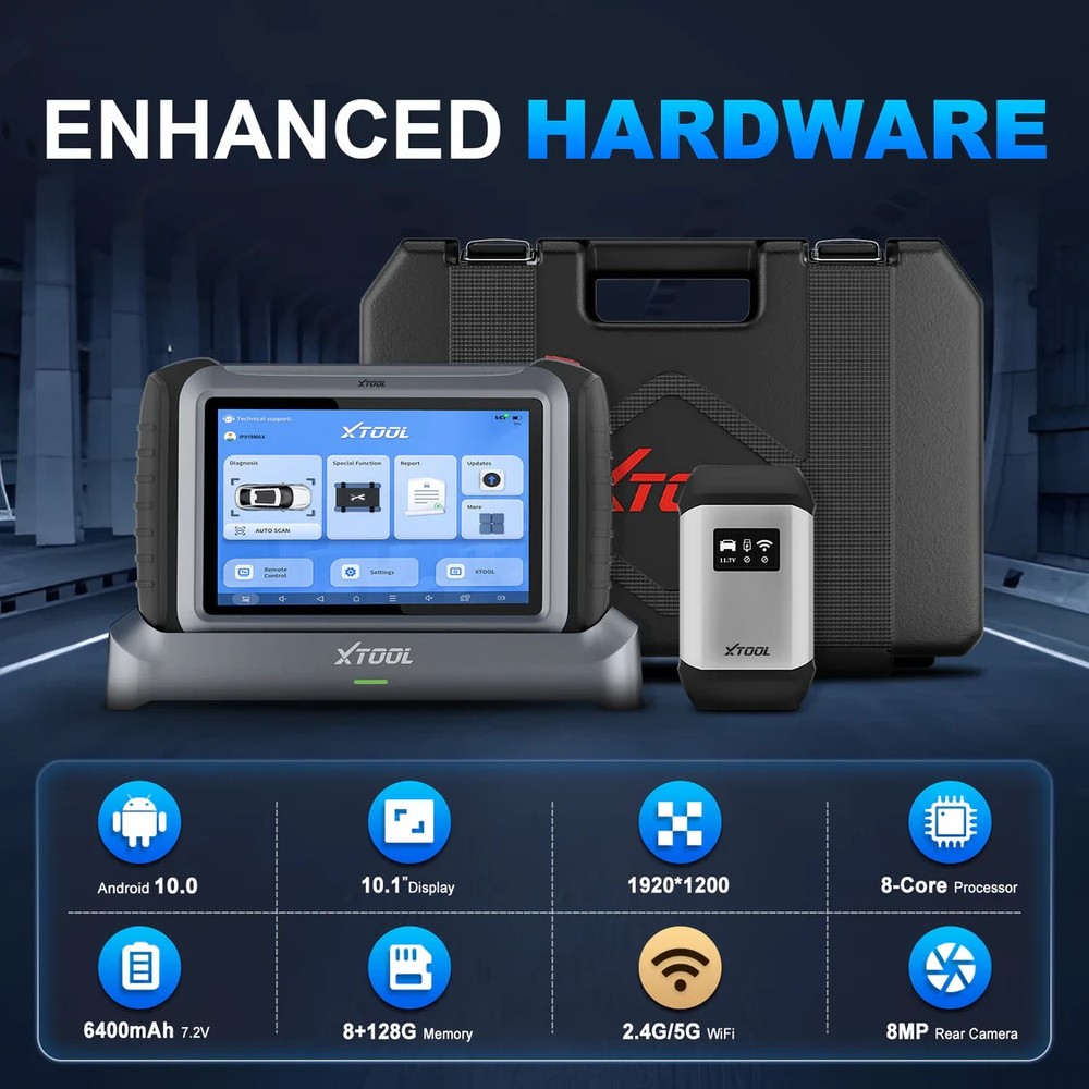 XTOOL IP919 MAX 2025 Diagnostic Tool J2534 Programming ECU Coding Bidirectional