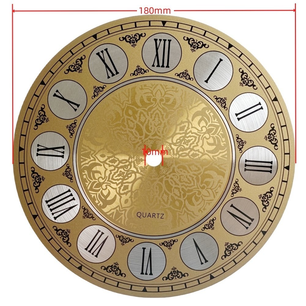 DIY Iron Wall Clock Clock Face Roman Numerals For DIY Quartz Wall Clock Projects