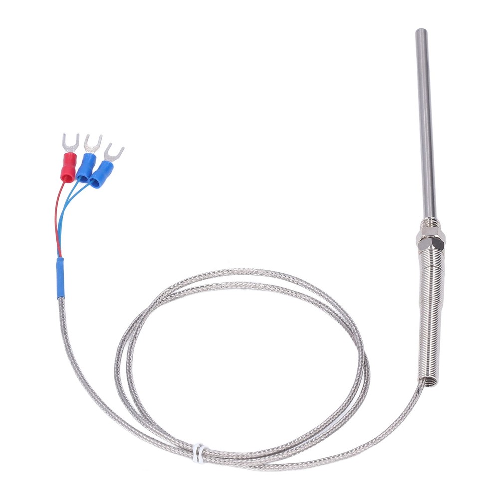 1 Meter Length 100mm Probe Thermocouple PT100 Temperature Sensor Probe Accessory