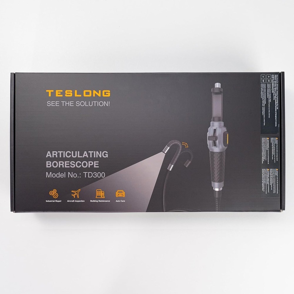 Teslong Two-Way 180° Articulating Borescope USB-C Endoscope Camera for iPhone 16