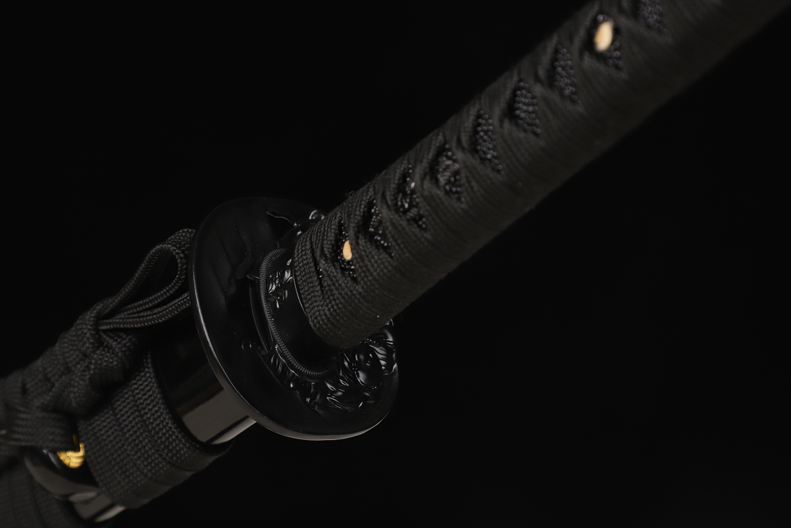 9260 Spring Steel Katana Japanese Samurai Sword All Black Full Tang Razor Sharp