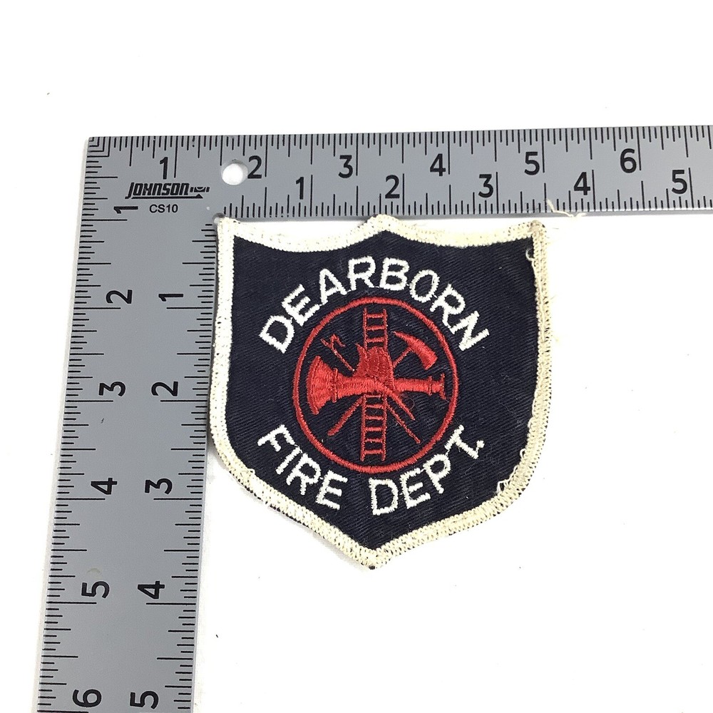 Patch Fire Department Dearborn MI Fire Department Vintage Embroidered Patch