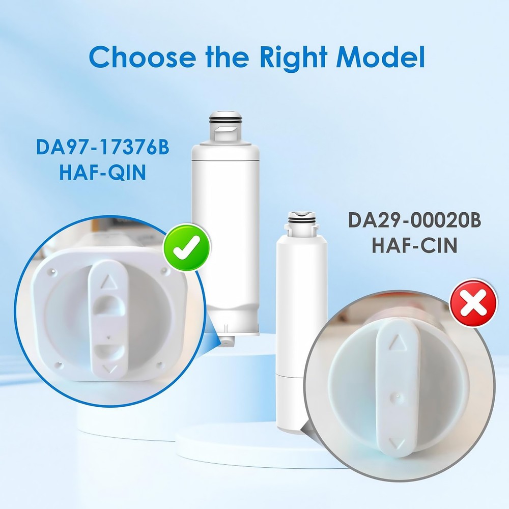 Water Filter DA97-17376B 2 Pack Replacement For Samsung Refrigerator Unit