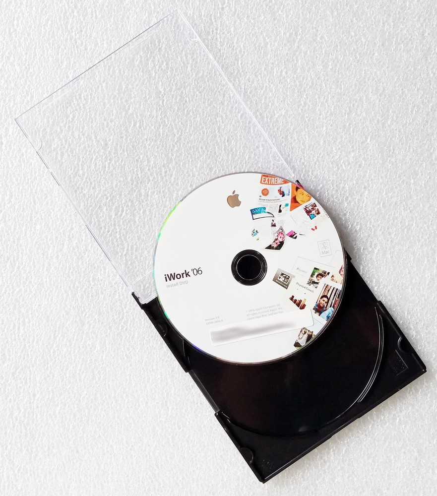 Apple iWork '06 Install DVD for Mac Computer, Version 2.0 with Product Key, 2006